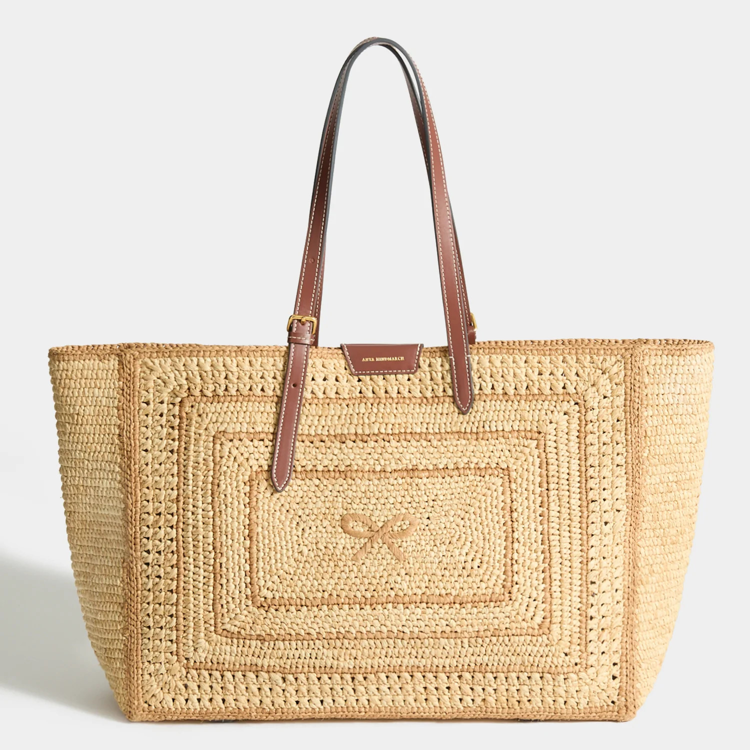 Raffia E/W Bow Tote | Anya Hindmarch (Global)