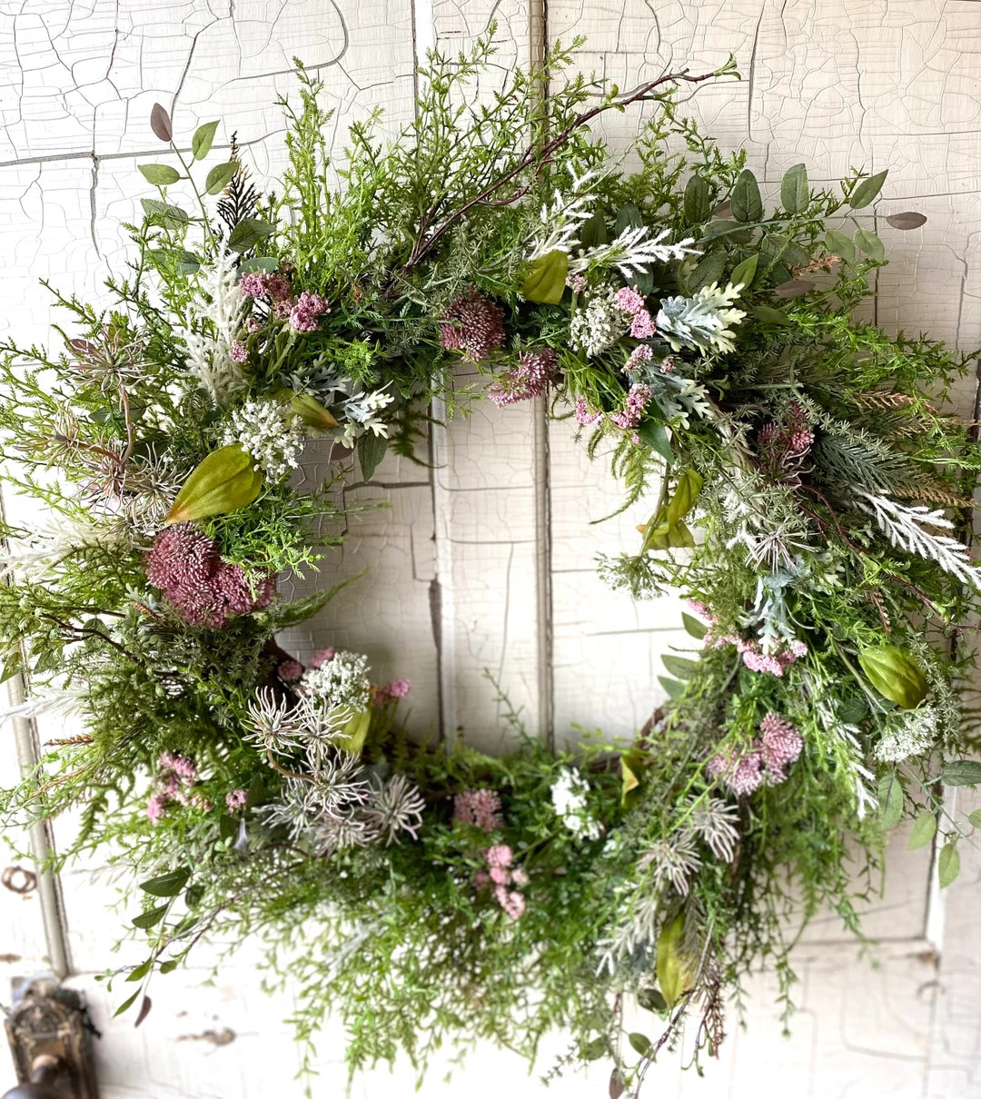 Spring Rustic Wreath, Spring Summer Wreath, Cottagecore Wreath, Modern Farmhouse Wreath, Home Dec... | Etsy (US)