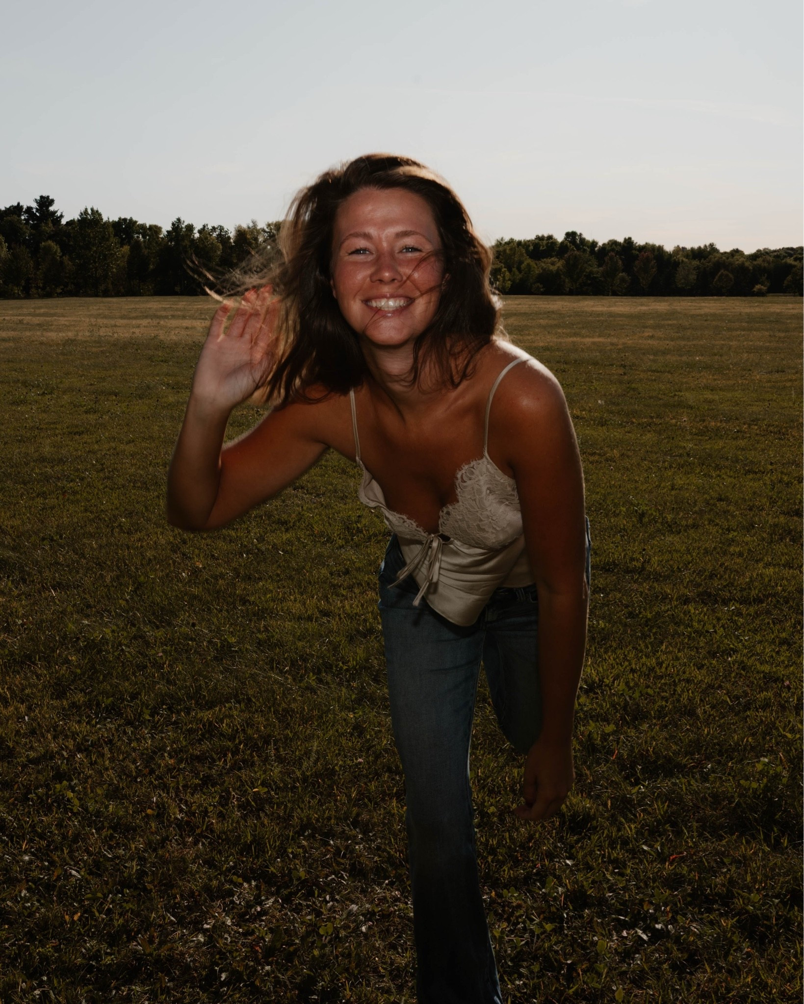 Easy summer outfit & a silk cami that comes in a few different colors!