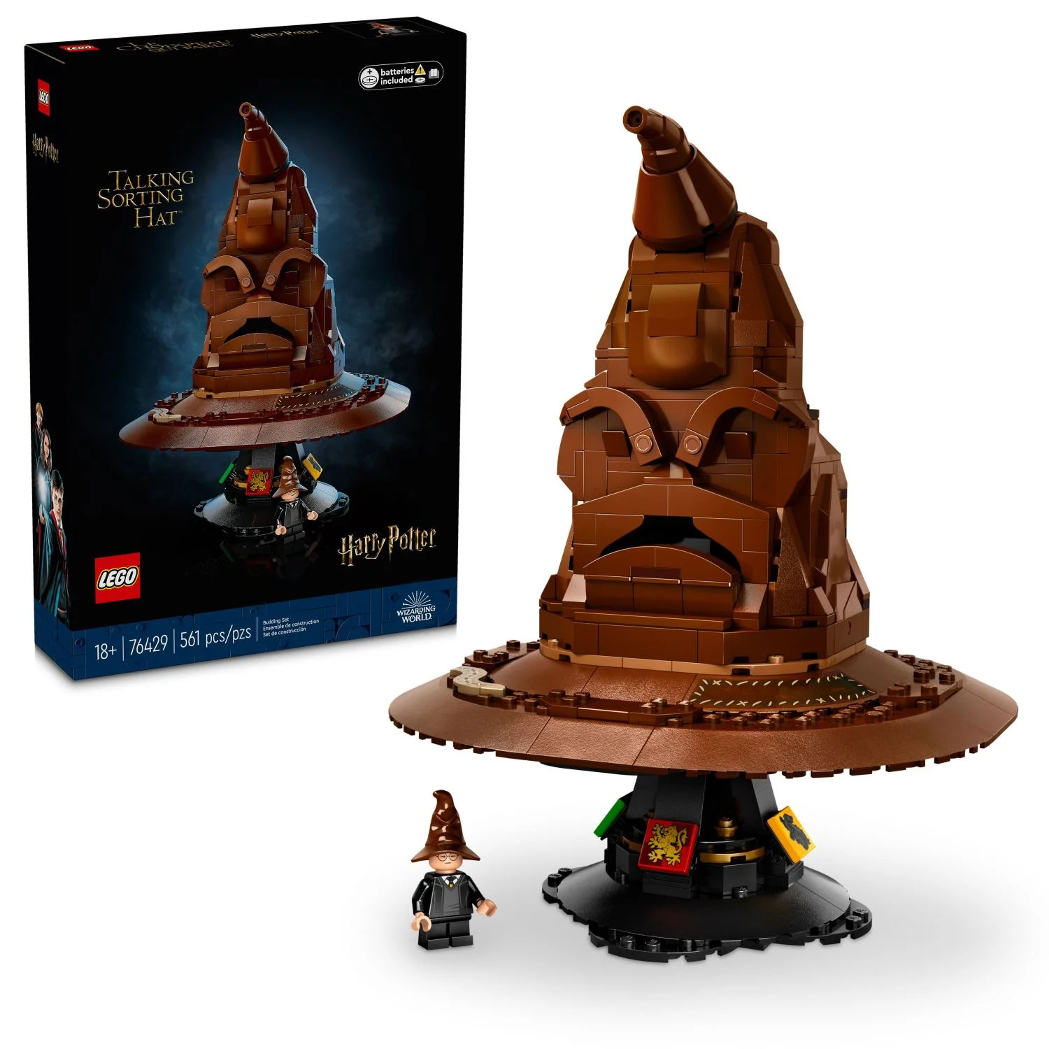 LEGO Harry Potter Talking Sorting Hat W/ 31 Voices - Harry Potter Building Set - Gift Idea for Ad... | Walmart (US)