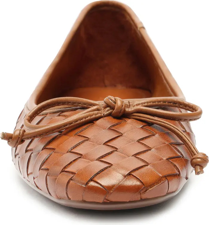 Schutz Arissa Woven Ballet Flat in Black at Nordstrom, Size 10 | Nordstrom