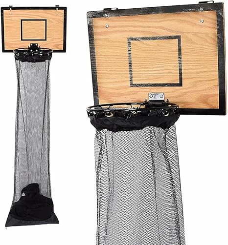 Amazon.com: Fury Strike Wooden Basketball Hamper – Basketball Hoop Laundry Basket Over The Door... | Amazon (US)