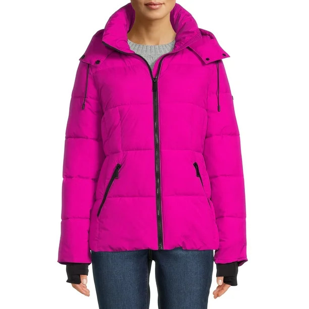 BCBG Paris Women's and Plus Cloud Puffer Coat with Hood - Walmart.com | Walmart (US)