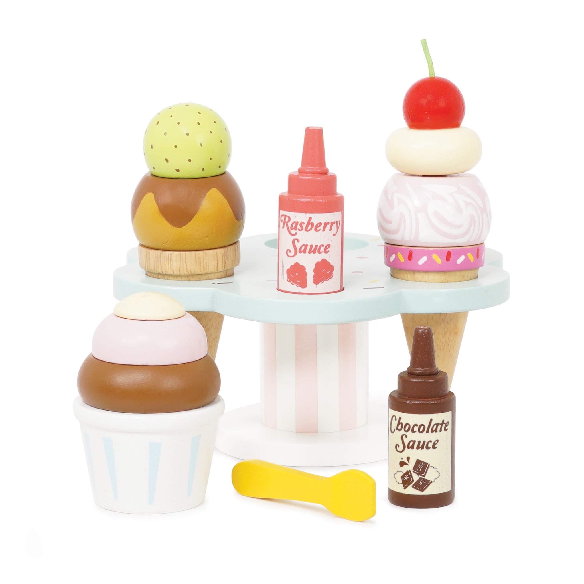 Le Toy Van - Educational Wooden Toy Honeybake Colourful Wooden Carlo's Gelato Pretend Ice Cream T... | Amazon (US)