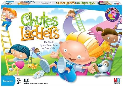 Hasbro Gaming Chutes and Ladders Board Game, 2 to 4 Players, Easter Gift for Kids, Preschool Clas... | Amazon (US)