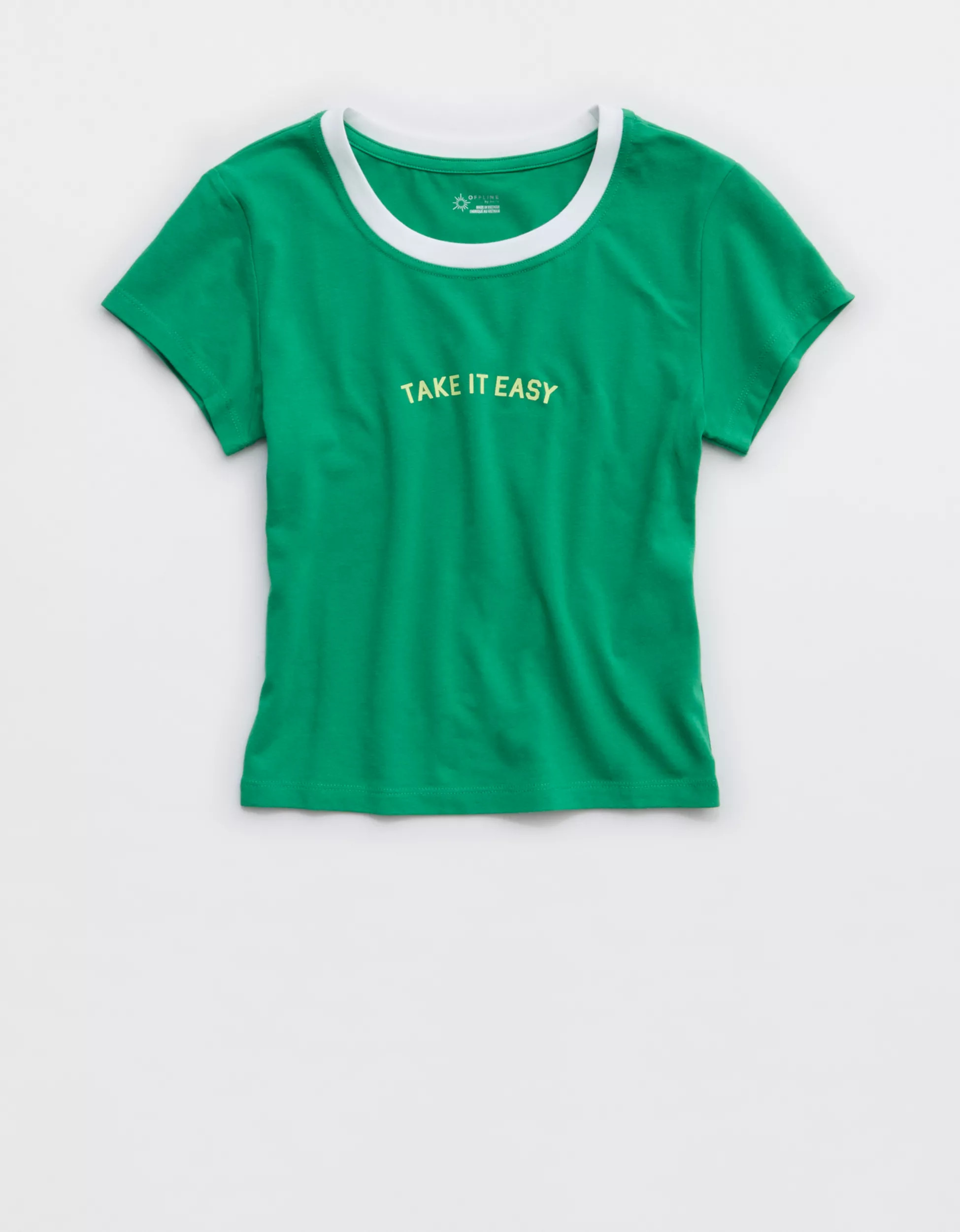OFFLINE By Aerie Let's Stretch Ringer T-Shirt | Aerie