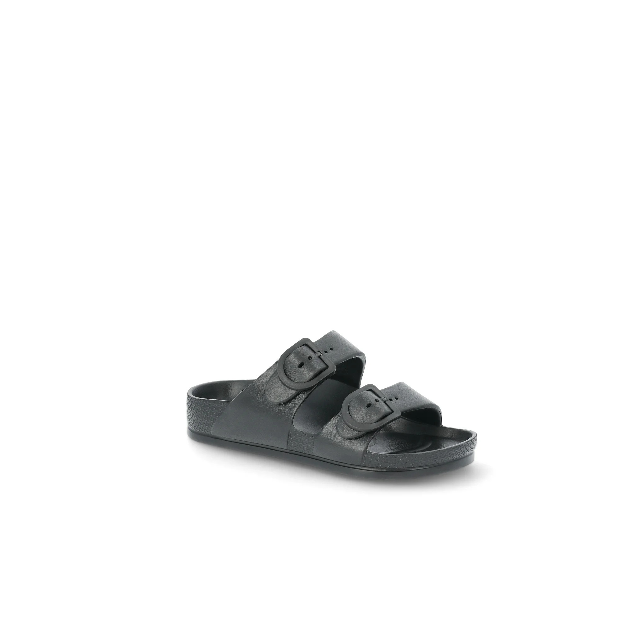 No Boundaries Two Buckle Slide Sandals, Women's | Walmart (US)