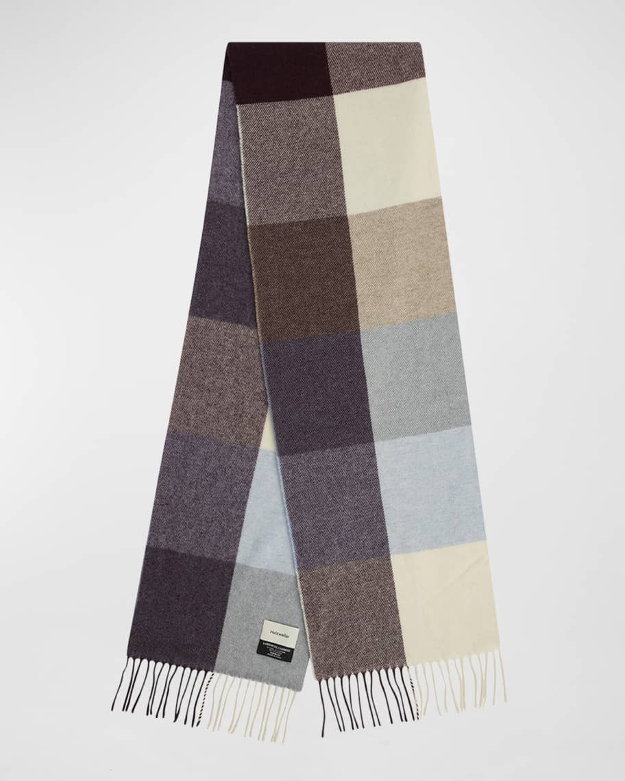 Dipper Check Fringe Scarf | Neiman Marcus