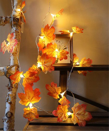 love this product40-Bulb Yellow & Red Leaf USB LED String Lights | Zulily