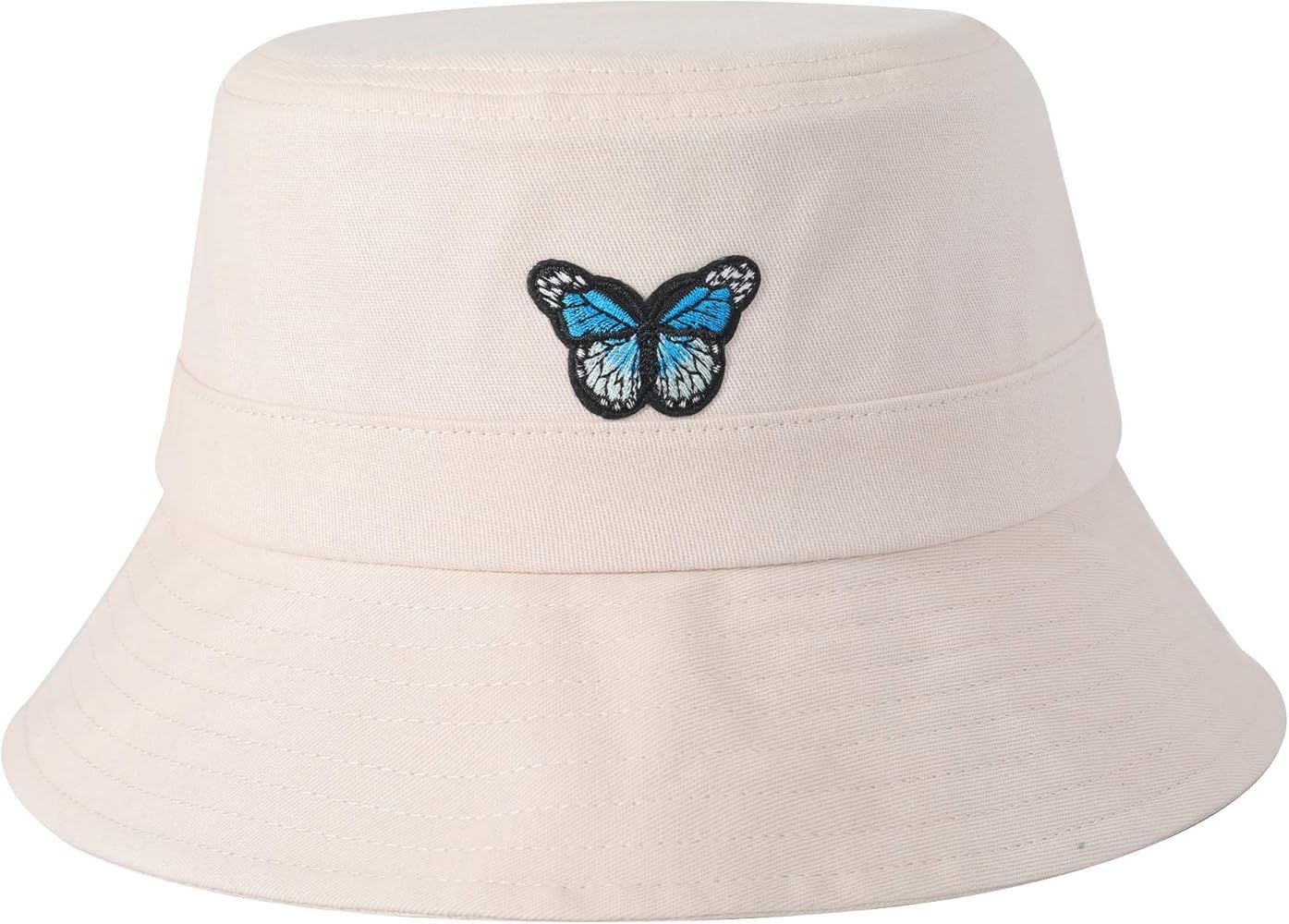 ZLYC Unisex Fashion Embroidered Bucket Hat Summer Fisherman Cap for Men Women Teens | Amazon (US)