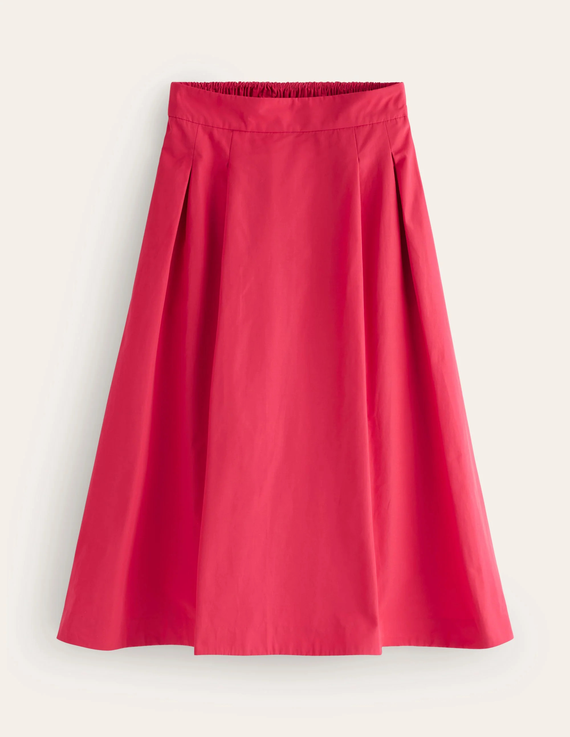 Isabella Taffeta Midi Skirt-Cherry Jam | Boden UK