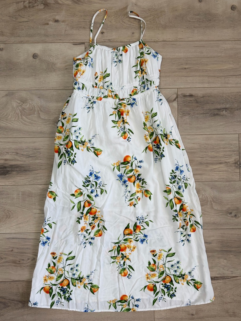 Time and Tru White Floral Print Spaghetti Strap Top | Poshmark