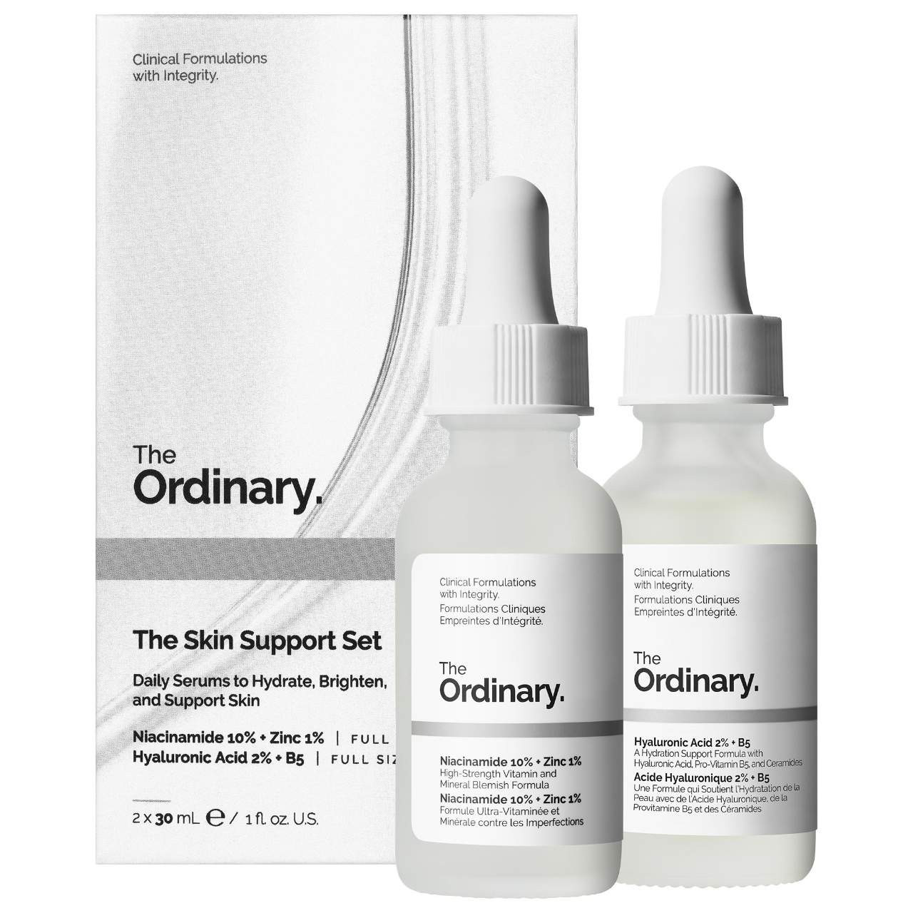 The Ordinary The Skin Support Set with Niacinamide + Hyaluronic Acid | Sephora (US)