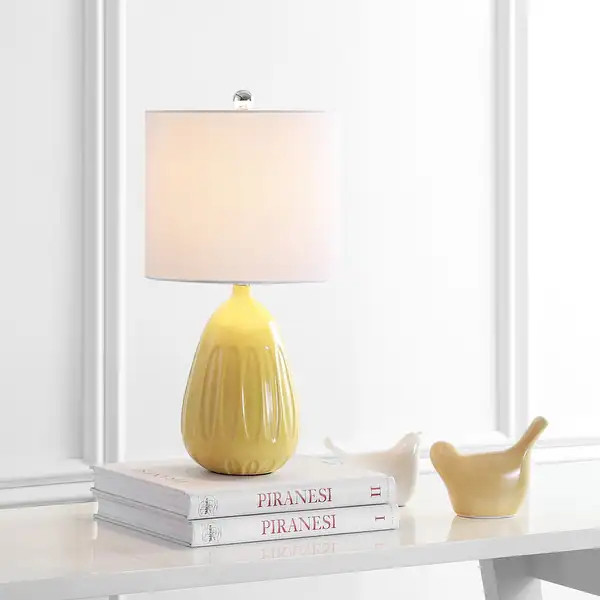 SAFAVIEH Lighting 20" Linnett LED Table Lamp - 10"x10"x20" | Bed Bath & Beyond