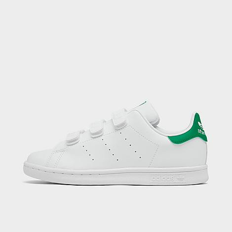 Little Kids' adidas Originals Stan Smith Primegreen Hook-and-Loop Casual Shoes | JD Sports (US)
