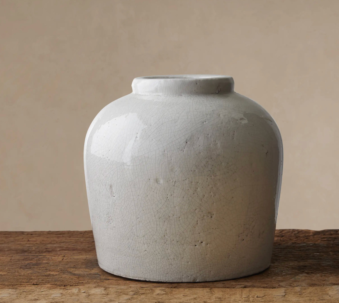 Santorini Low Vase in White 

 #LTKHome