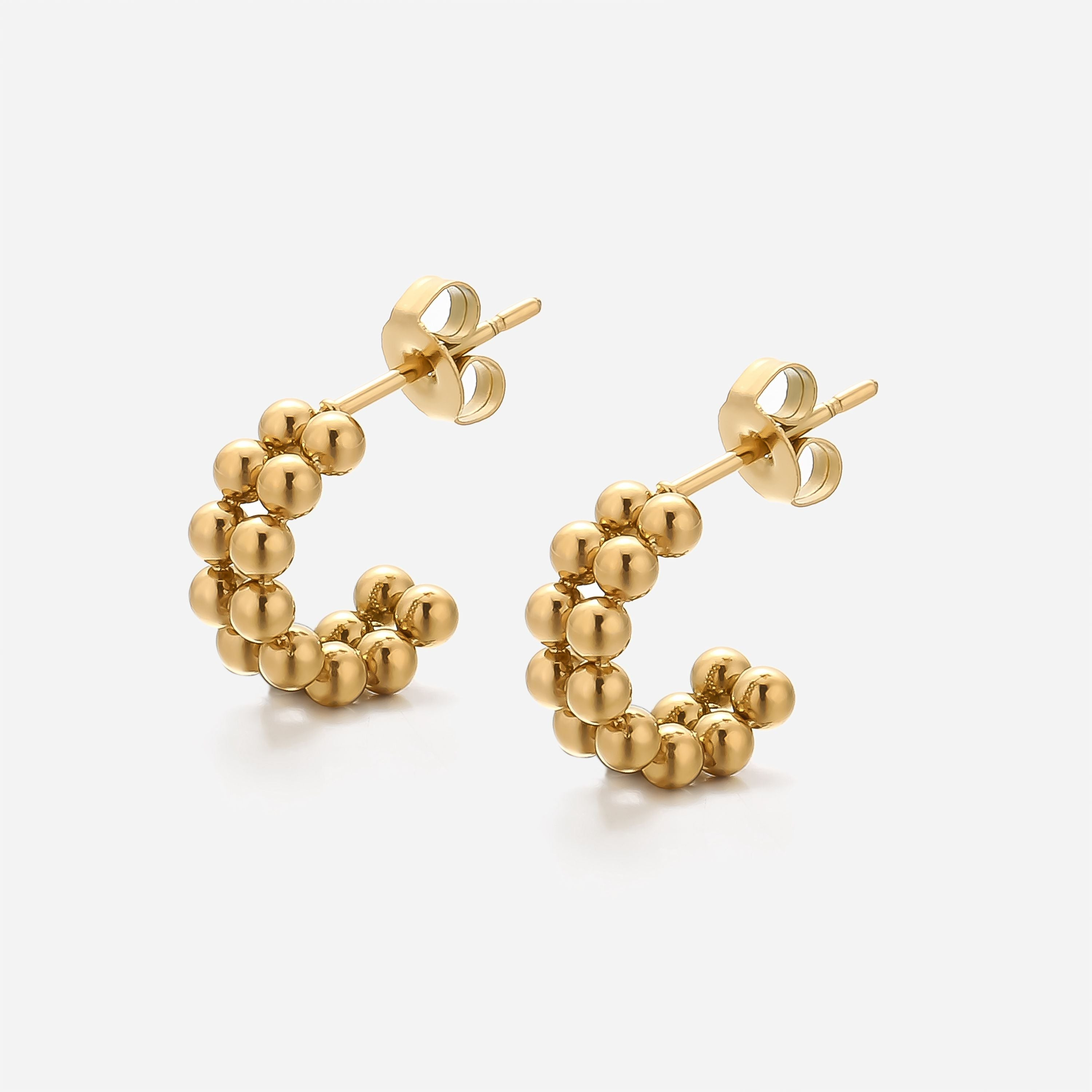 Calla Double Beaded Hoop Earrings | Victoria Emerson