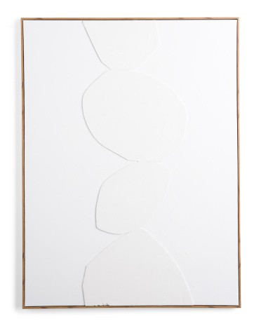 30x40 White Plaster Ovals Wall Art | TJ Maxx