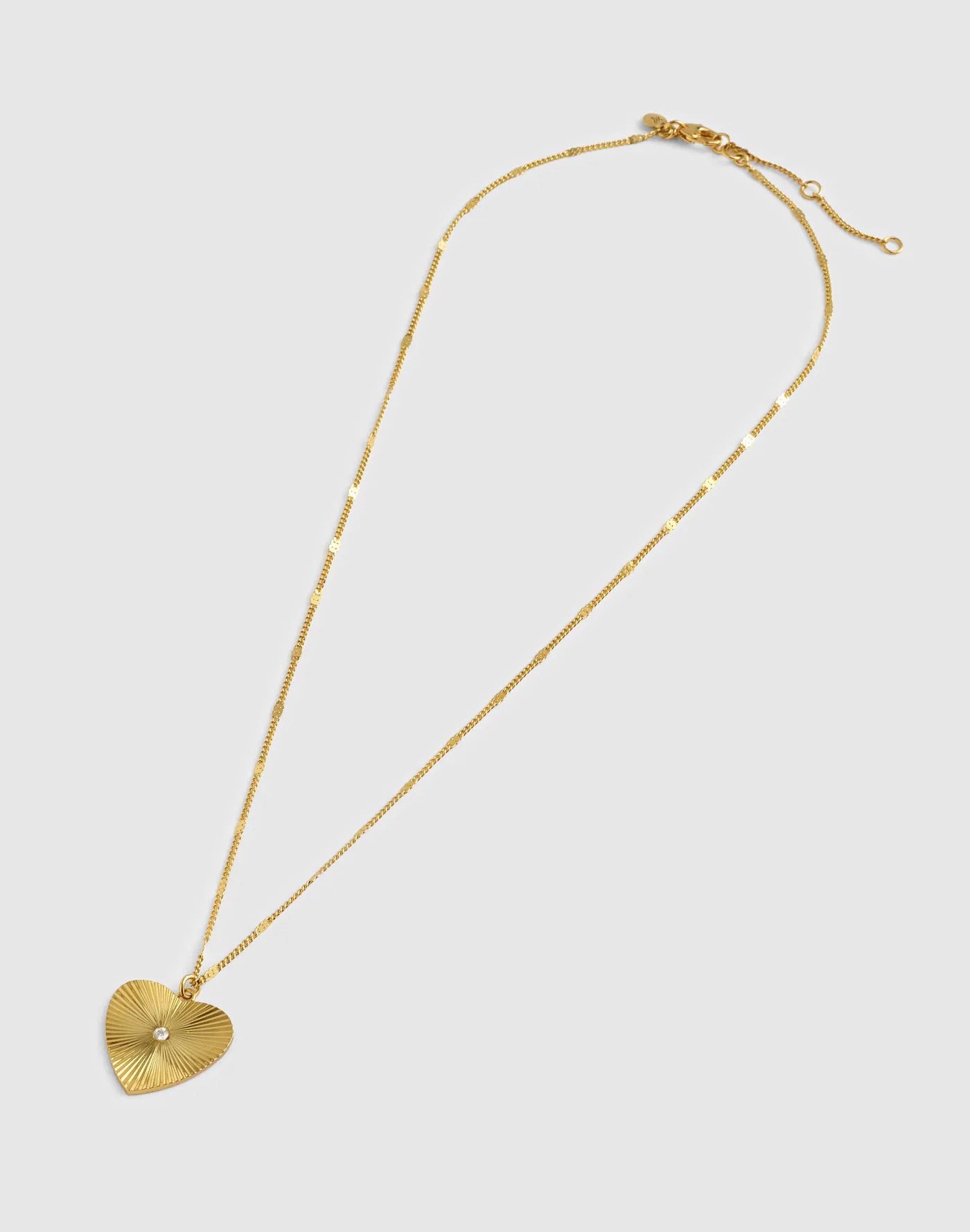 Engine Turned Heart Pendant Necklace | Madewell