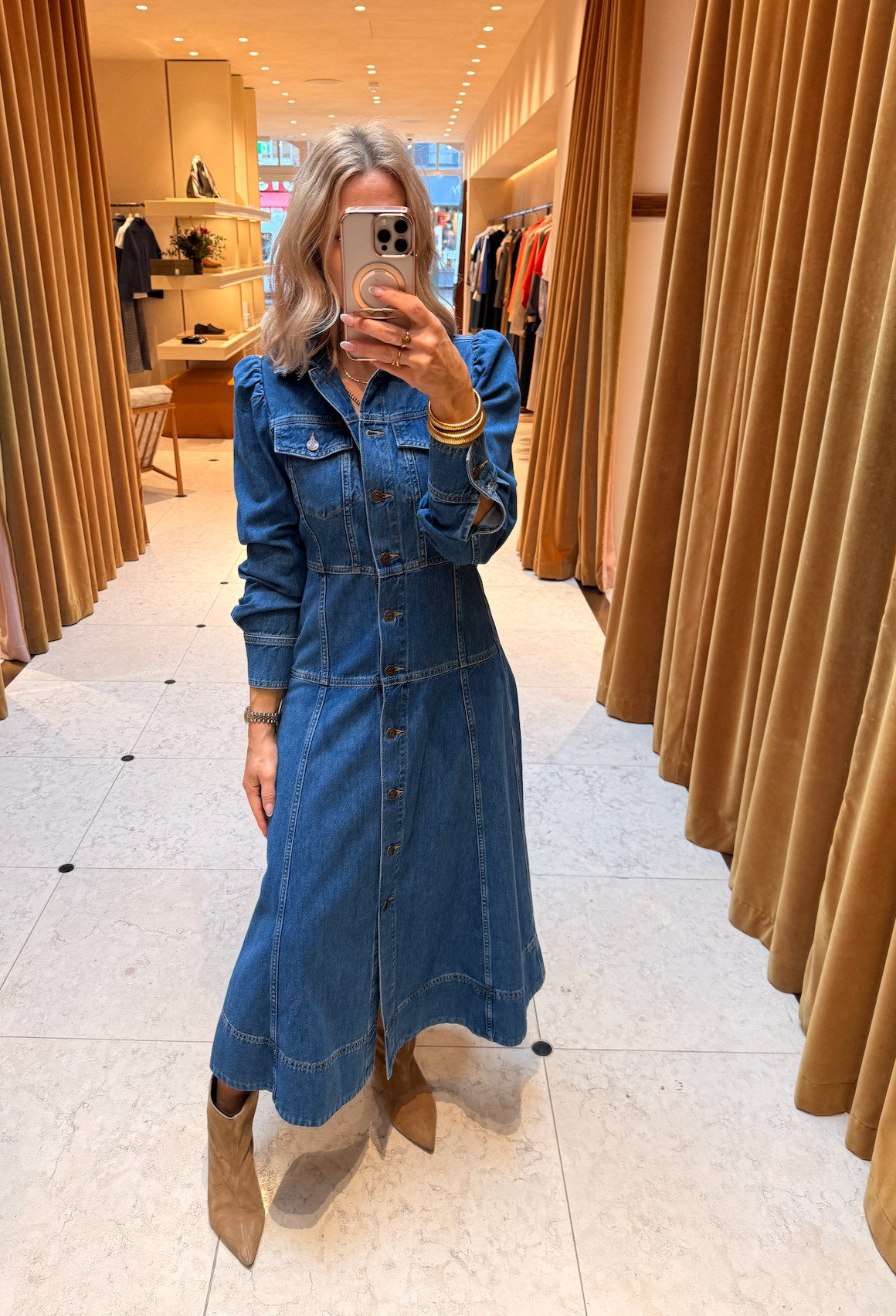 Two denim dresses and both of them are doing all the work for you.

The first one is a great example of how clever design can completely transform the way a dress sits on your body. The shoulders are slightly broadened, which helps balance the figure, the buttons open up the chest area, and the panelling creates almost a drop-waist effect which beautifully elongates the torso.

The second one is a much softer option. It’s lovely and airy, and you can remove the waistband if you prefer a more relaxed, draped silhouette perfect if you want something easy but still really stylish.

This is what I always say… the outfit should be doing the work for you, not the other way around. 

 

#LTKuk #LTKspring #LTKstyletip