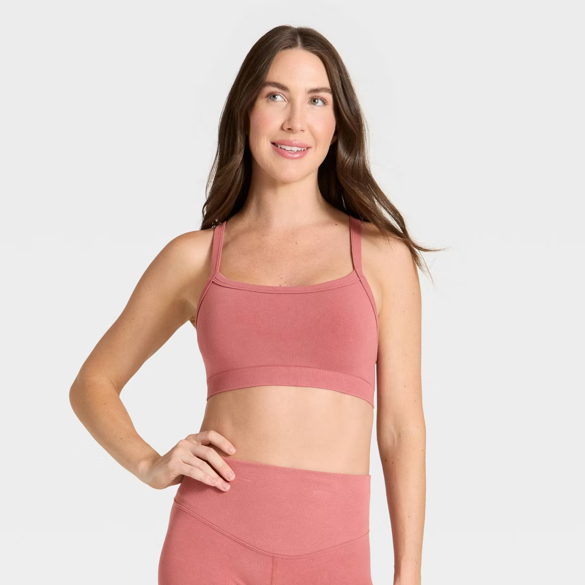 Women's Modal Seamless Light Support Sports Bra - All In Motion™ | Target