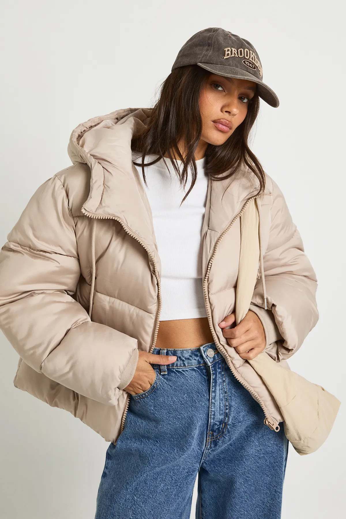 Hooded Padded Puffer Jacket | Boohoo.com (UK & IE)