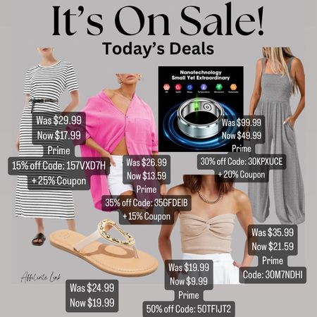 Todays deals!
Swim coverup
Jumpsuit
Summer top
Strapless top
Sandals
Summer dress

#LTKSaleAlert #LTKFindsUnder50 #LTKStyleTip