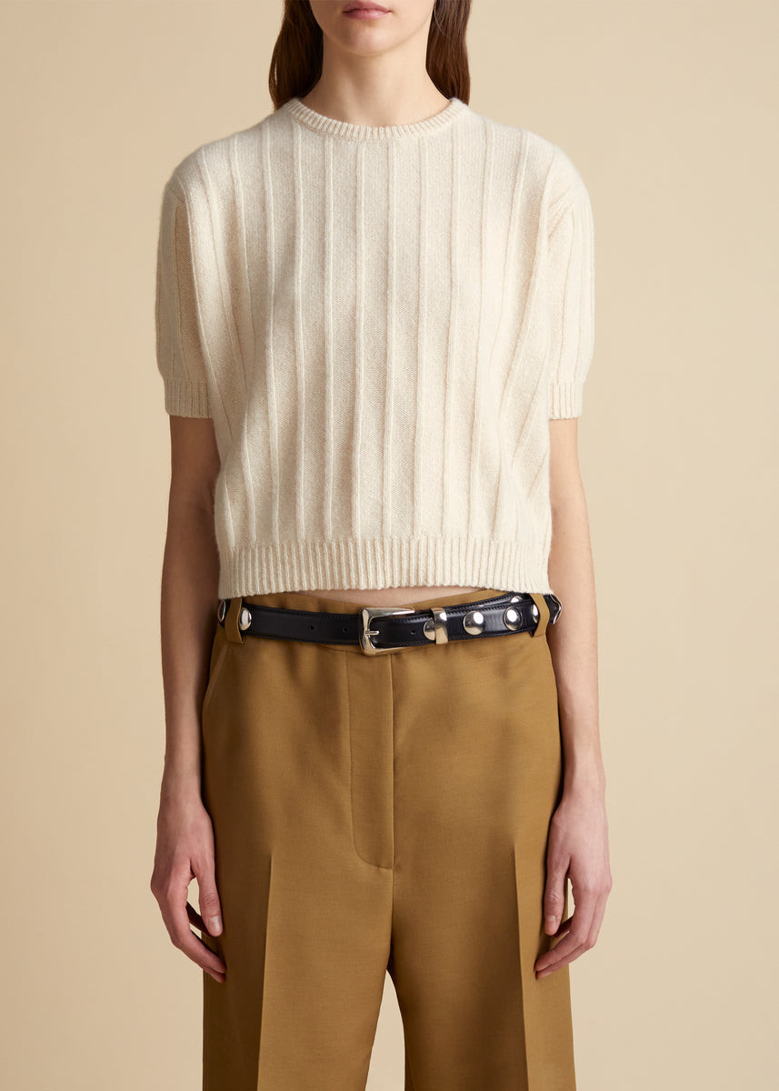 The Esmeralda Sweater in Magnolia | Khaite