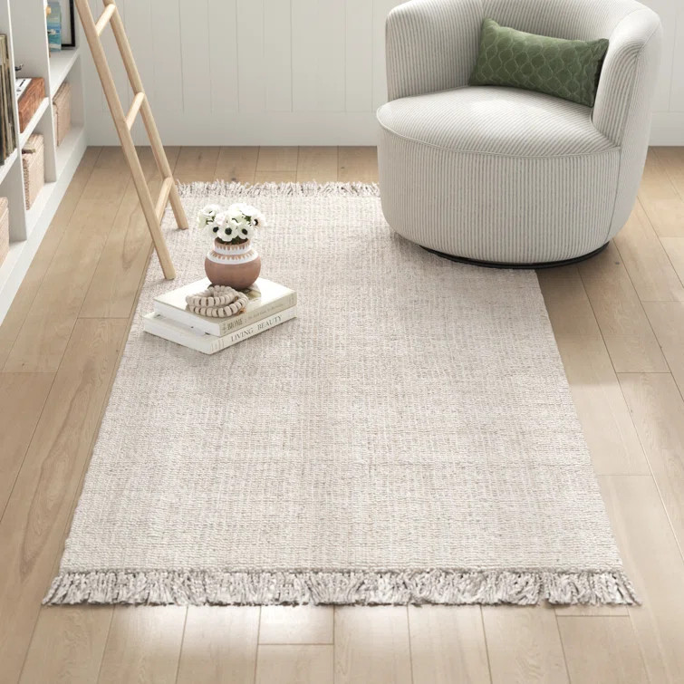 Isalgue Handmade Flatweave Jute/Sisal Off White Area Rug | Wayfair Professional