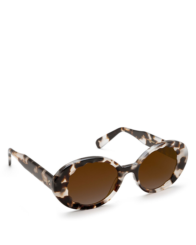 Krewe Alxie Malt Oval Sunglasses, 50mm | Bloomingdale's (US)