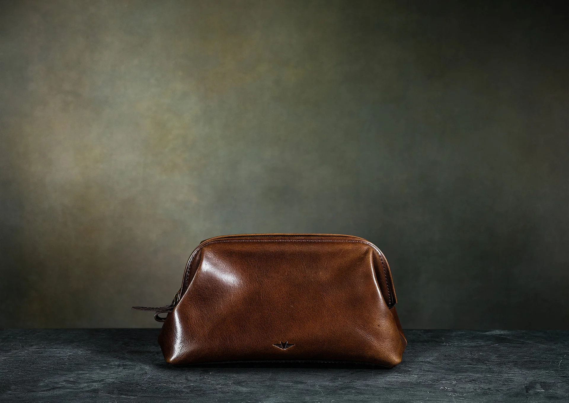 Leather Dop Kit - Satchel & Page Men's Brown Leather Shave Kit | Satchel & Page (US)