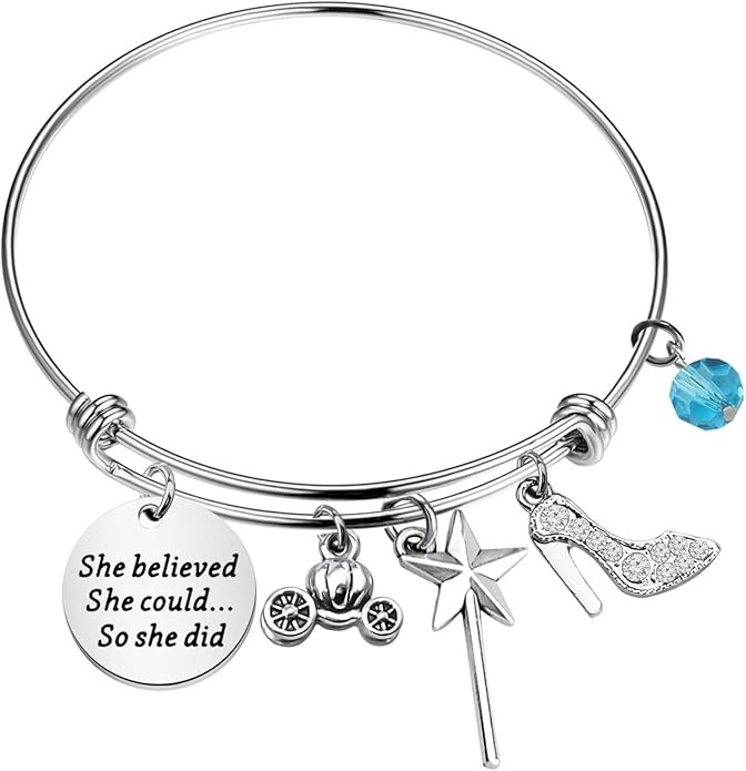 Lywjyb Birdgot TV Show Inspired bracelet Valentines Day Jewelry She Believed She Could So She Did... | Amazon (US)