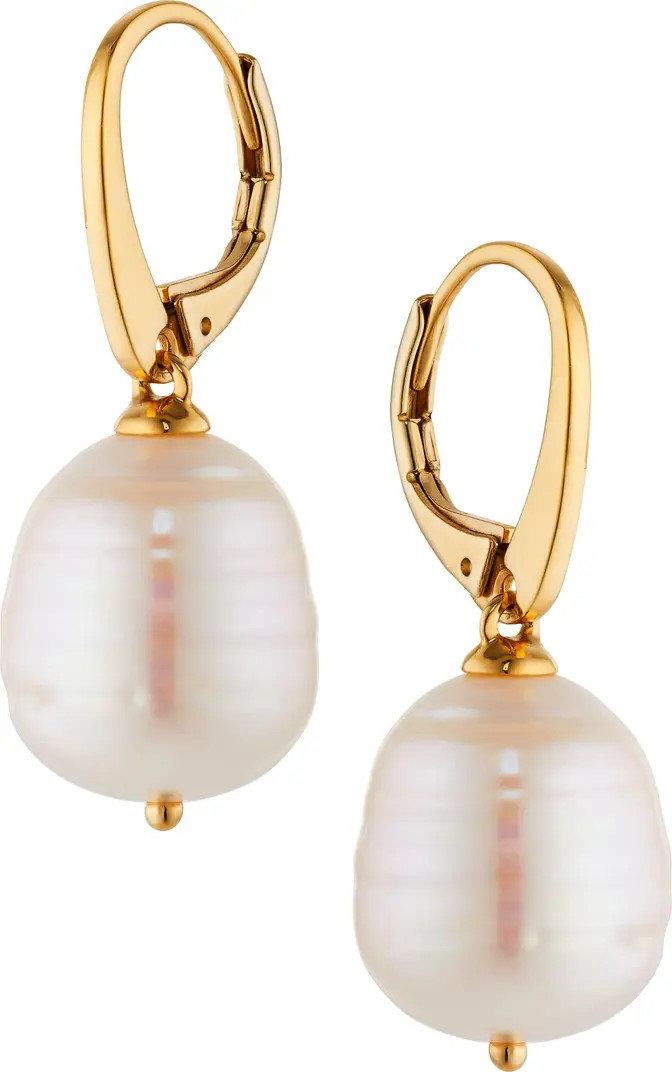 Freshwater Pearl Lever-Back Earrings | Nordstrom
