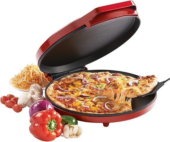 Betty Crocker BC-2958CR Pizza Maker, 1440 Watts, Red, 2.3, Metal | Amazon (US)