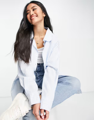 Cotton:On dad shirt in blue stripe | ASOS (Global)