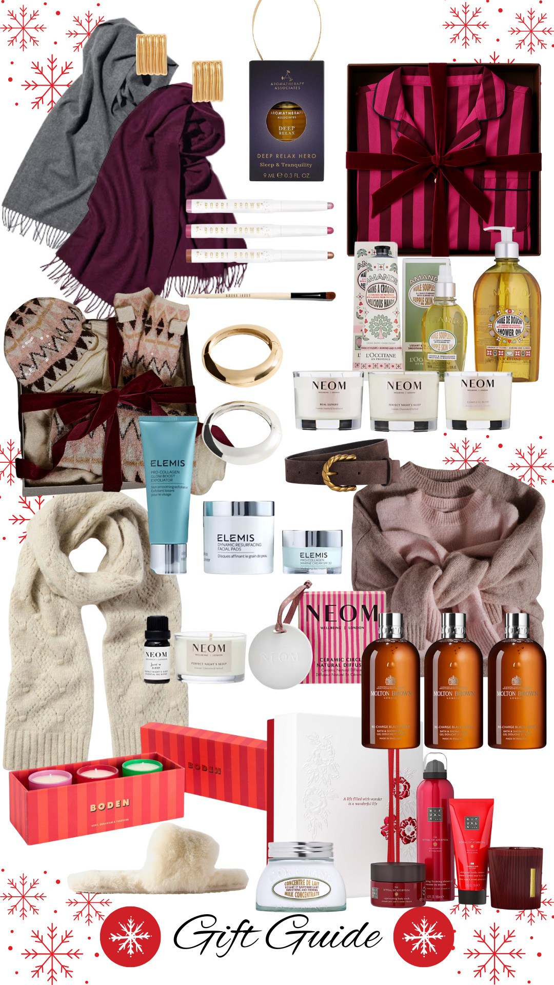 QVC, Gold Tone Statement, Almond Milk Concentrate, Aromatherapy Associates, Rituals Ayurveda Gift Set, Pyjama Trousers, Pyjama Shirt, Rigid Volume Bracelet, Ribbed Sweater, Pack of 2 Rigid Bracelets, Bobbi Brown Longwear Set, Cream Sheepskin Mules, Twist Buckle Belt, NEOM Wellbeing 3-Piece, Elemis Radiance Set, L’Occitane 3-Piece Almond, NEOM Luxury Set, Cashmere Scarf, Fair Isle Knit Gloves, Fair Isle Hat, Fair Isle Scarf, Wool Blend Loungewear, Cable Knit Scarf, Felt Clog Slippers, Mini Trio Candle Set, Cashmere Socks, Mint Velvet, Look Fantastic, Boden, Mango, Uniqlo, NEOM, Elemis, Rituals 

 #LTKuk #LTKwinter #LTKgiftguide