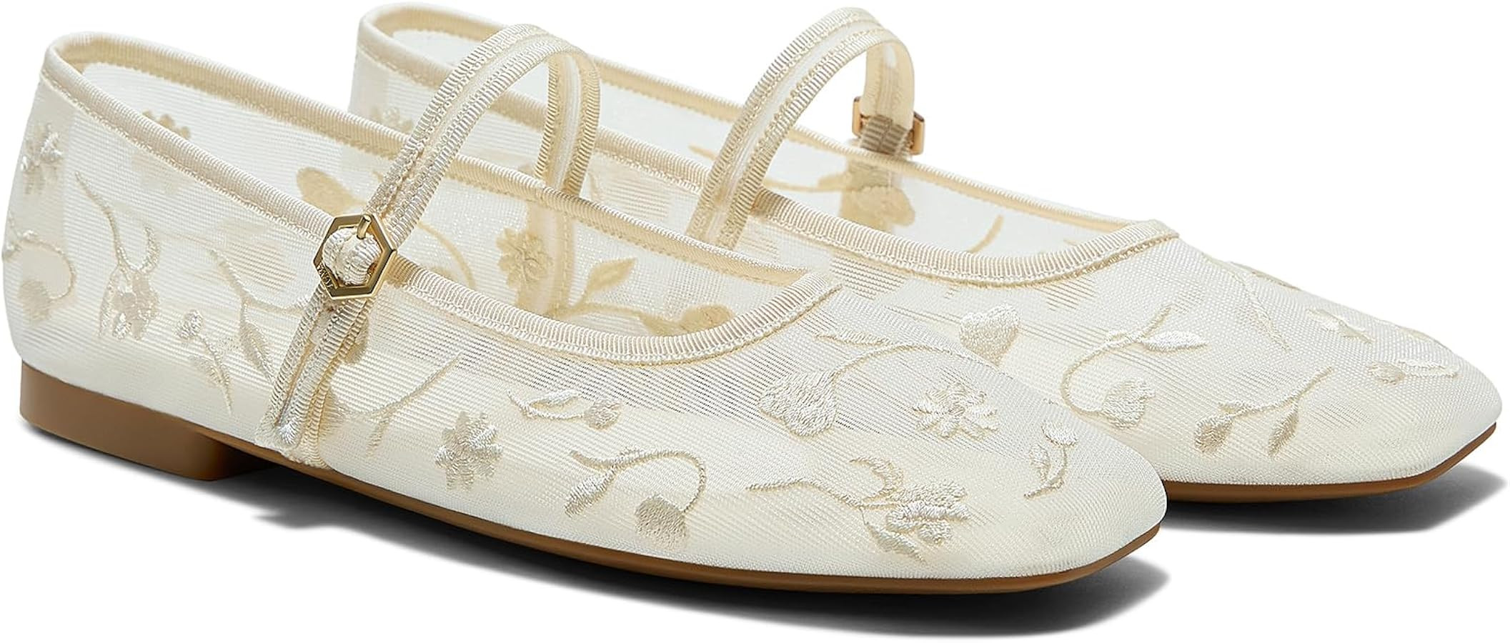 VIVAIA Women's Margot Mary Jane Square-Toe Ballet Flats | Amazon (US)