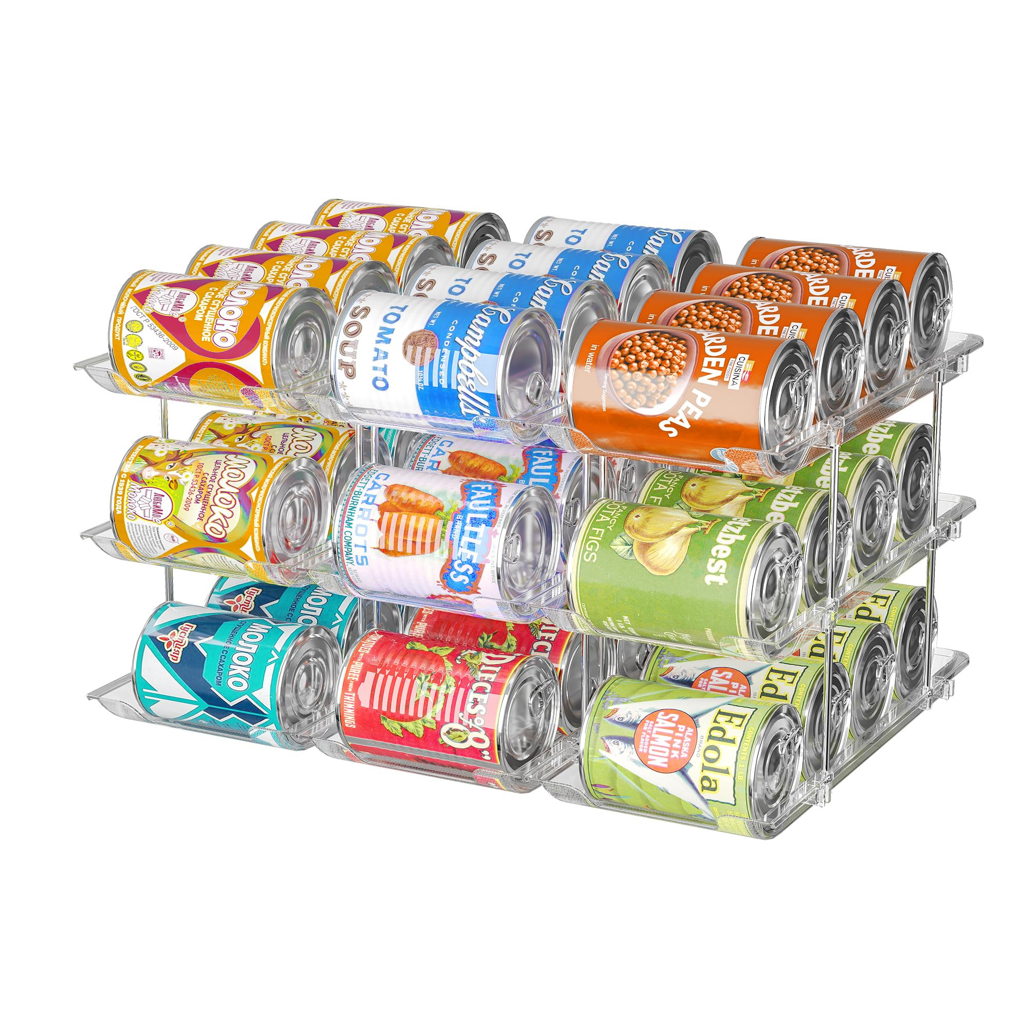 Attelite Can Organizer for Pantry, 3 Sets 3 Tiers Can Storage Organizer Pantry,Soda Can Organizer... | Amazon (US)