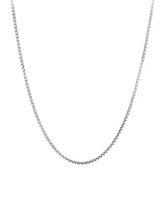 Men's Box Chain Necklace in Sterling Silver, 2.7mm | Bloomingdale's (US)