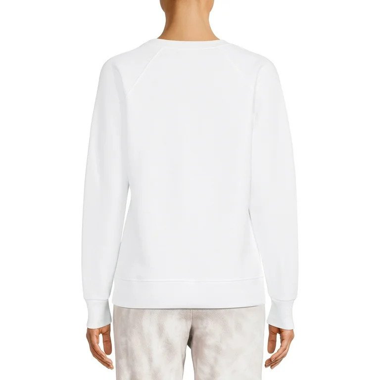 Time & Tru Women's Raglan Fleece Crewneck Sweatshirt - Walmart.com | Walmart (US)