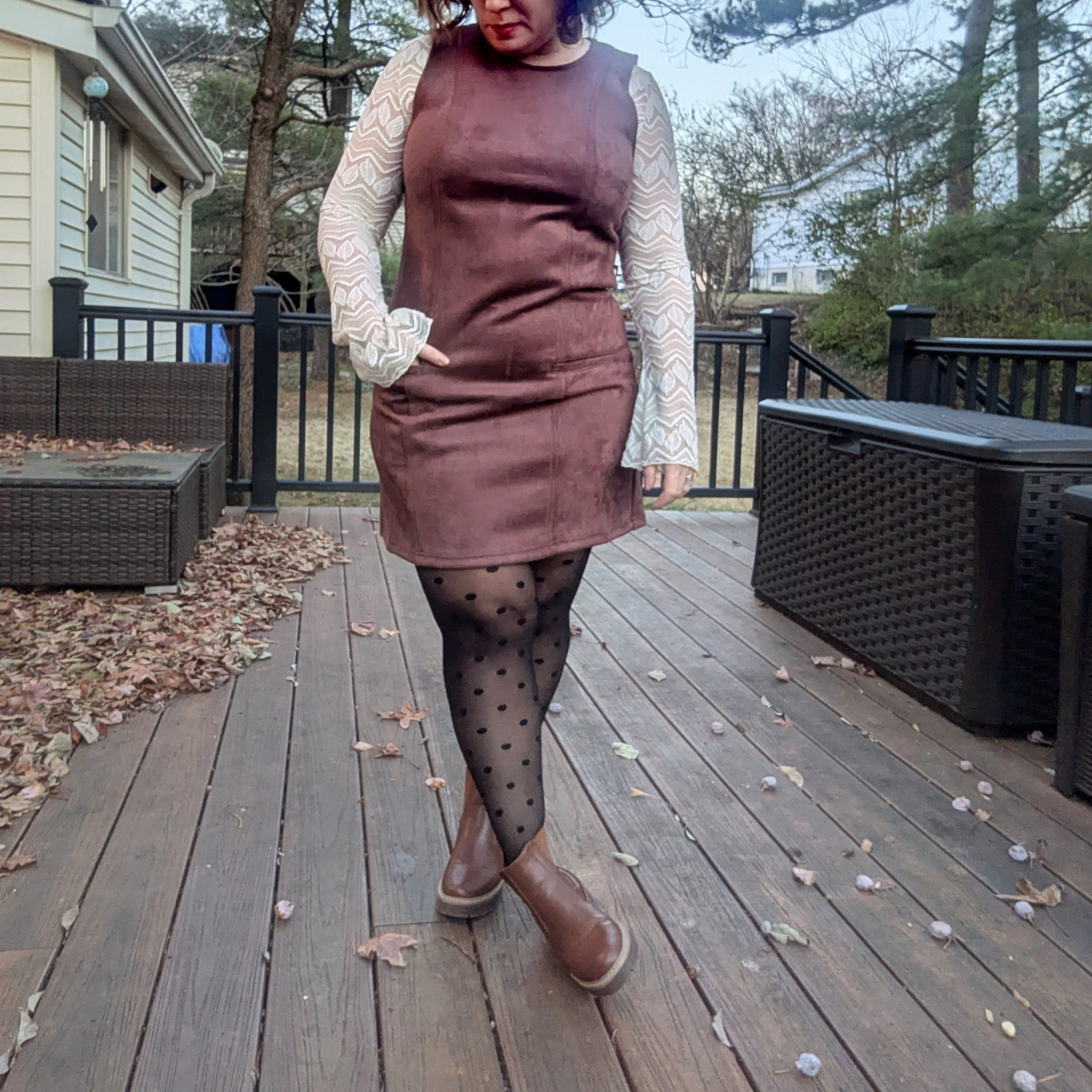 Dress tts, top tts, tights snagtights follow chart, boots follow chart

#LTKMidsize #LTKPetite #LTKWorkwear