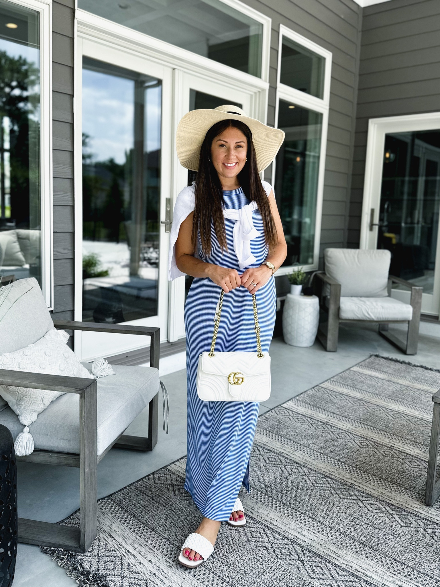 Sized up one in dress 🤍 

#LTKSeasonal #LTKunder100 #LTKswim