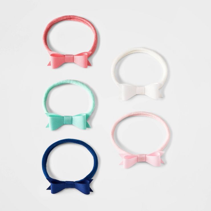 Baby Girls' 5pk Skinny Rainbow Headwrap - Cloud Island™ | Target