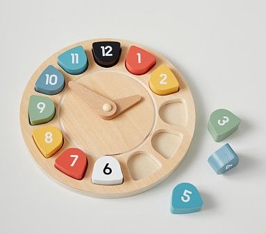 Wooden Clock Puzzle | Pottery Barn Kids | Pottery Barn Kids