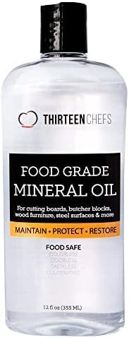 Thirteen Chefs Food Grade Mineral Oil for Cutting Boards, Countertops and Butcher Blocks - Food S... | Amazon (US)