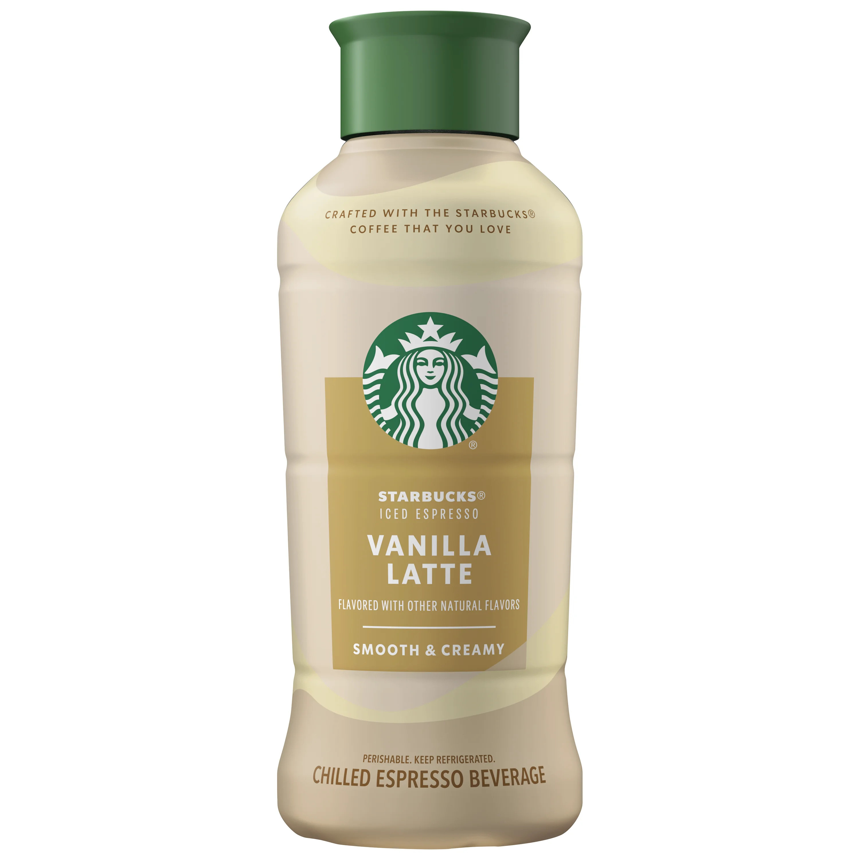 Starbucks Iced Espresso Vanilla Latte Iced Coffee Drink with Cow Milk, 40 oz Bottle - Walmart.com | Walmart (US)