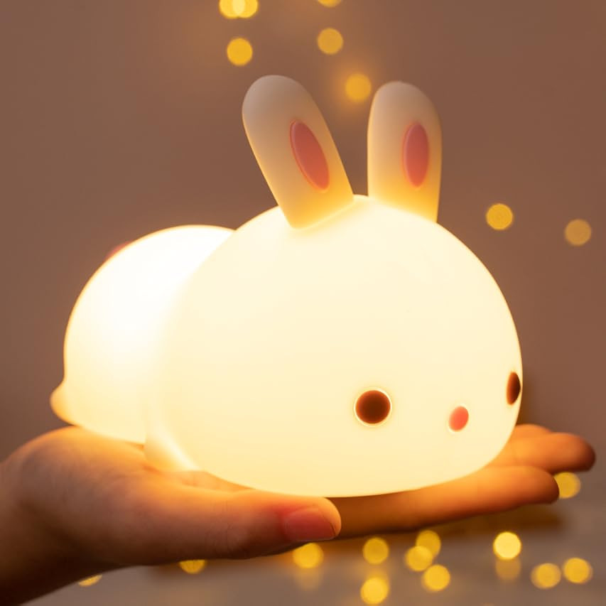One Fire Night Light for Kids, Bunny Lamp Cute Gifts Teen Girl, 7 Colors Kids Night Light for Kids R | Amazon (US)