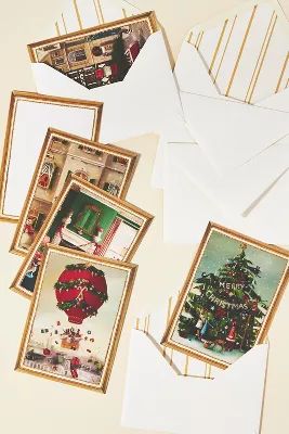 Janet Hill Holiday Flat Notecards, Set of 6 | Anthropologie (US)