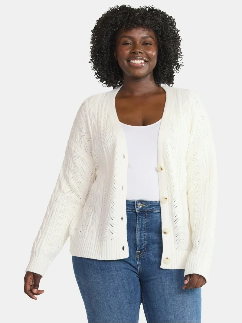Time and Tru Boyfriend Cardigan | Walmart (US)
