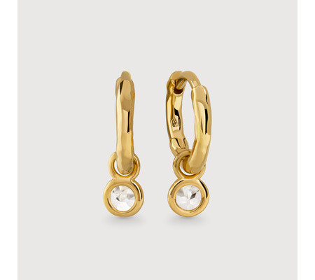 Mini Gem Huggie Earrings | Monica Vinader (Global)